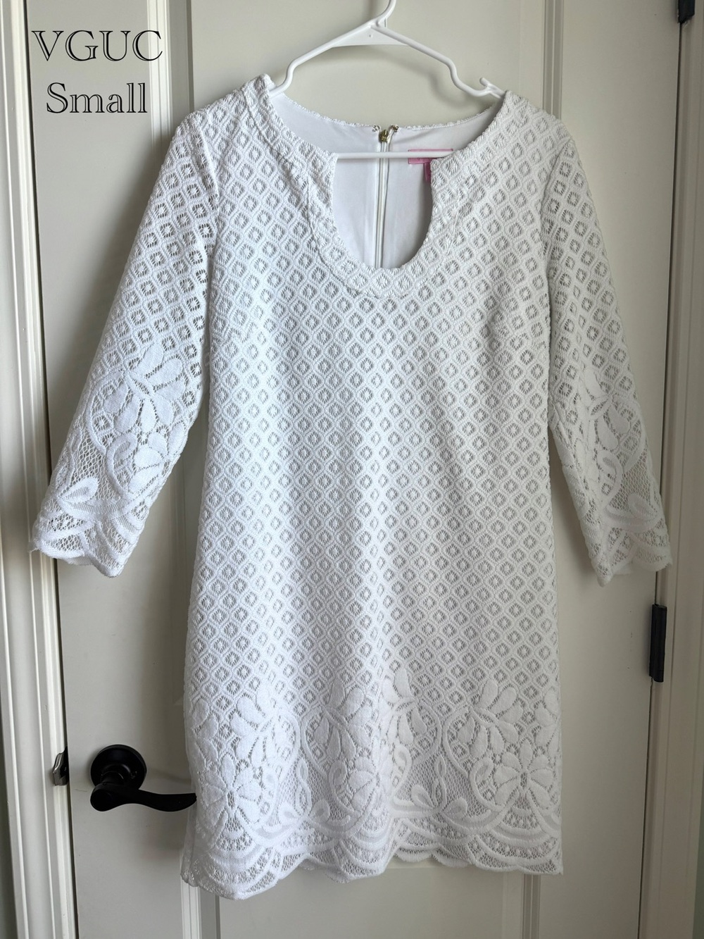 Lilly Pulitzer White Lace Shift Dress